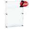 Azar Displays Floating Acrylic Wall Frame with Silver Stand Off Caps: 24'' x 36'' Graphic Size, 2PK 105536-GS-2PK - alternate 1